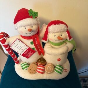 Vintage Hallmark Season’s Treatings snowmen. Sound and motion